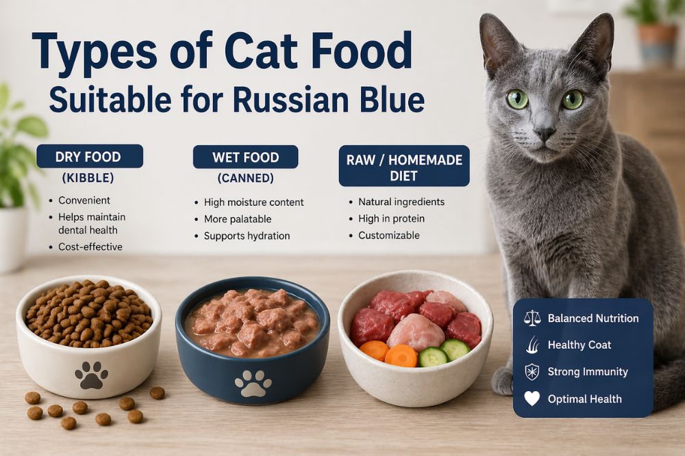 best food for Russian Blue cats
