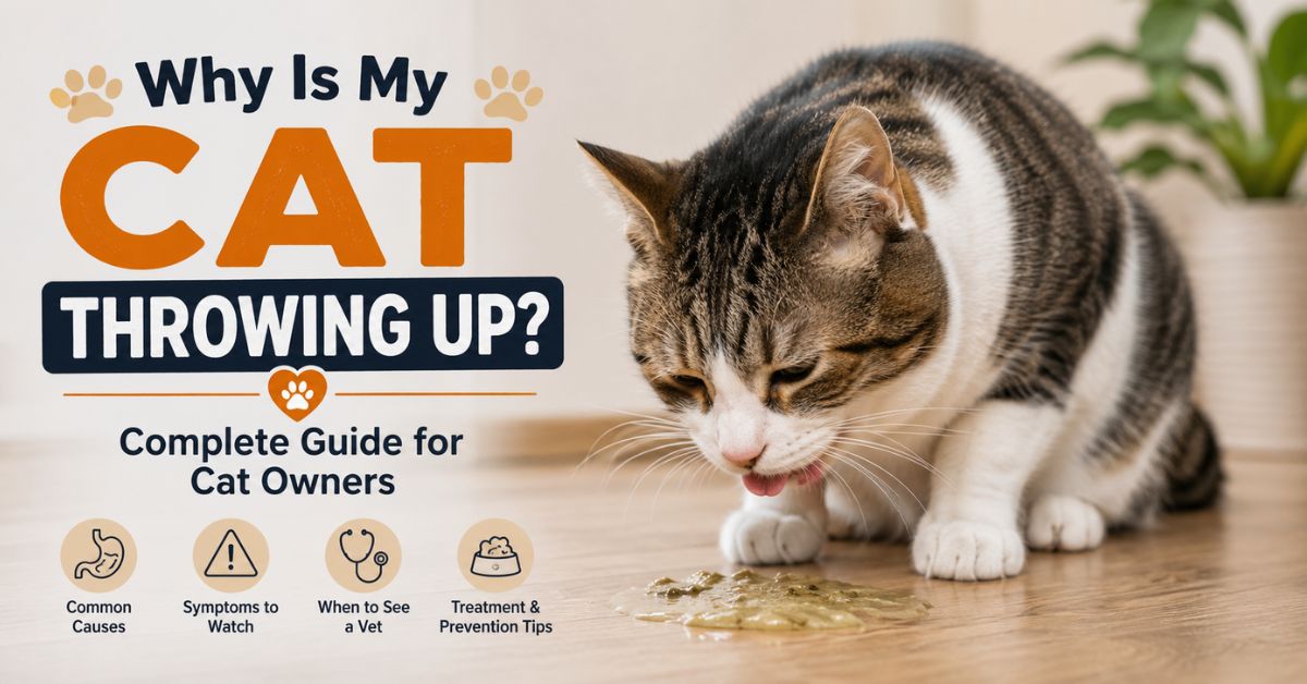 why is my cat throwing up