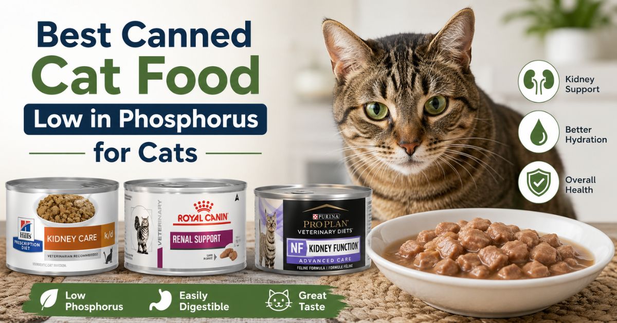 canned cat food low in phosphorus