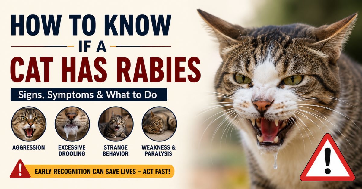 how to know if a cat has rabies